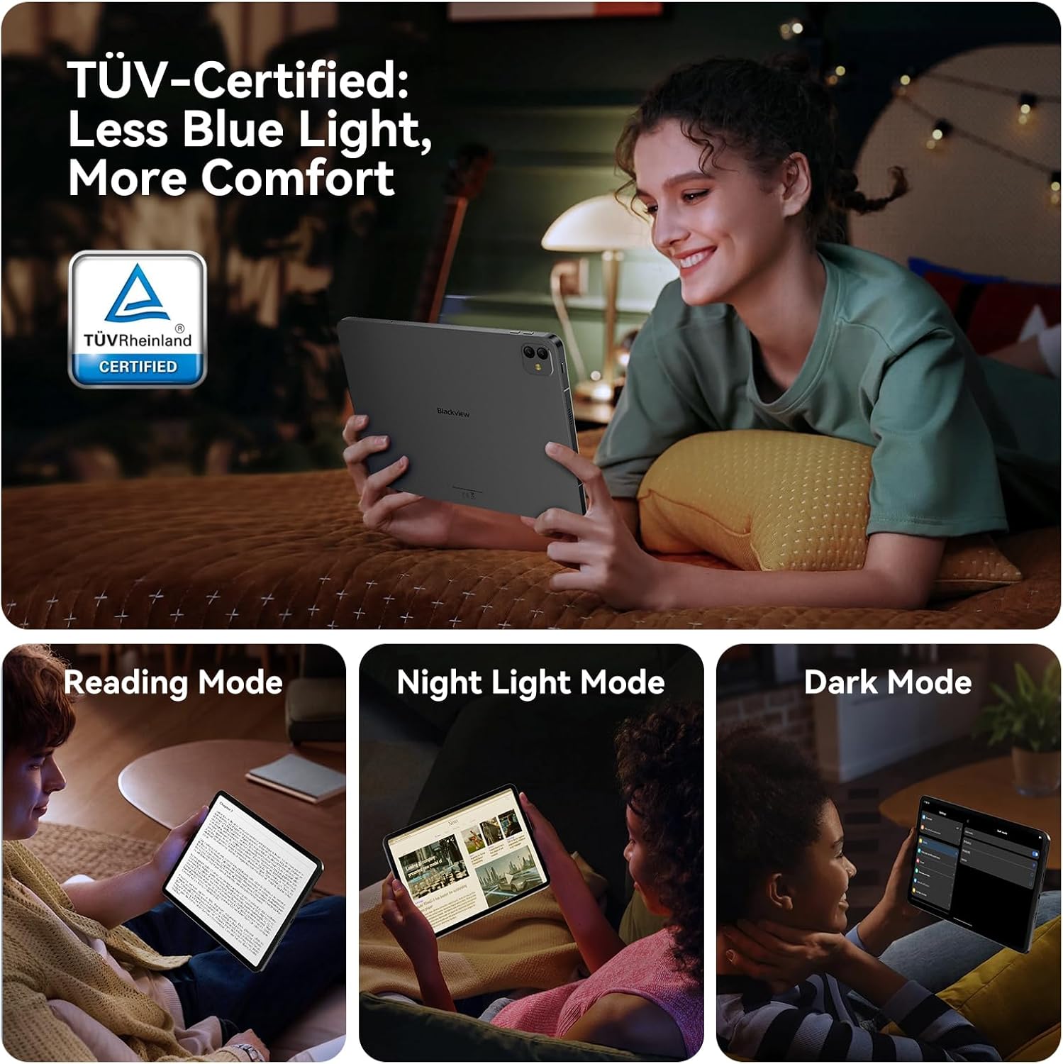 Blackview 13 inch Android 15 Tablet with Keyboard, 12.7