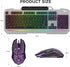 AULA Keyboard, T102 104 Keys Gaming Keyboard and Mouse Combo with RGB Backlit Number Pad, All-Metal Panel Waterproof Light Up PC Keyboard,USB Wired Computer Keyboards Gaming for Win XP/7/8/10 PC Gamer