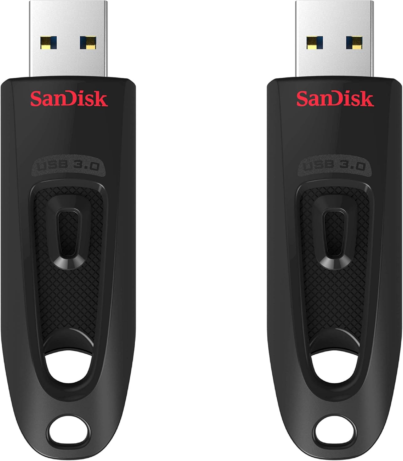 SanDisk 64GB 2-Pack Ultra USB 3.0 Flash Drive (2x64GB) - SDCZ48-064G-GAM462, Black