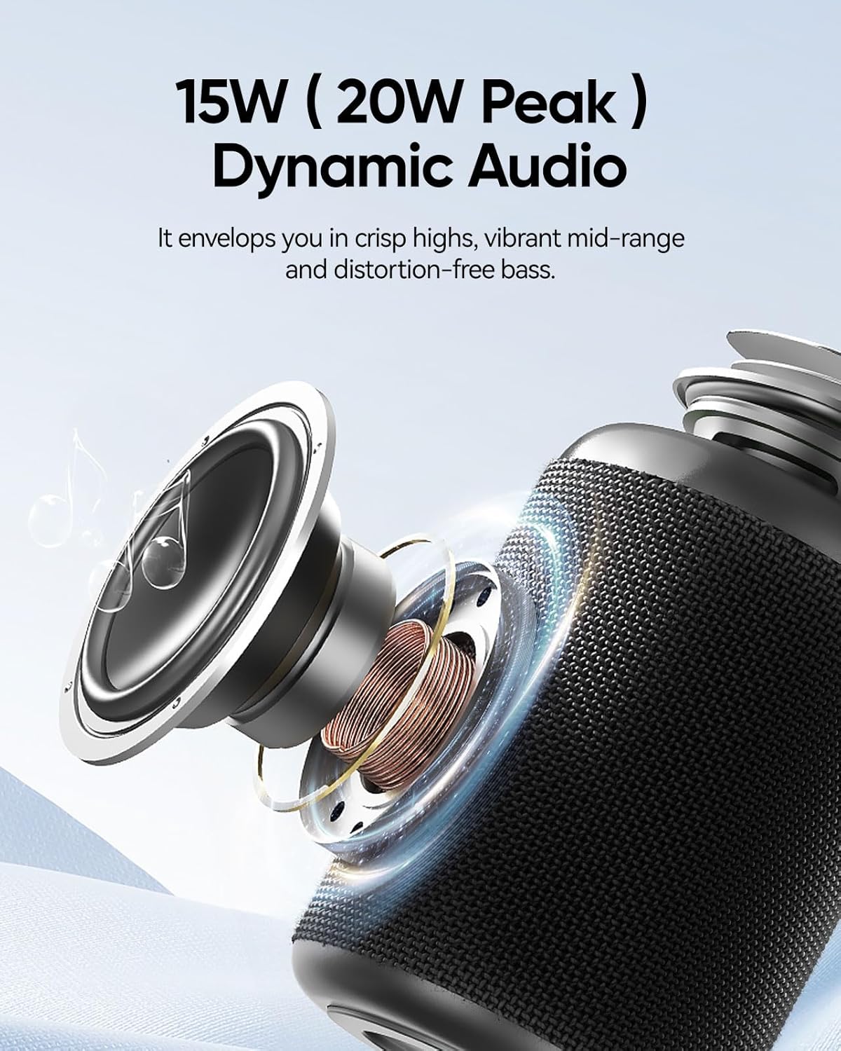 Portable Bluetooth Speaker Valentines Gifts For Him: Powerful Crystal Clear Sound/Romantic Light/IPX5 Waterproof/All Day Playtime/BT 5.3/TWS Paring,Small Wireless Speaker for Outdoor|Travel|Date Night