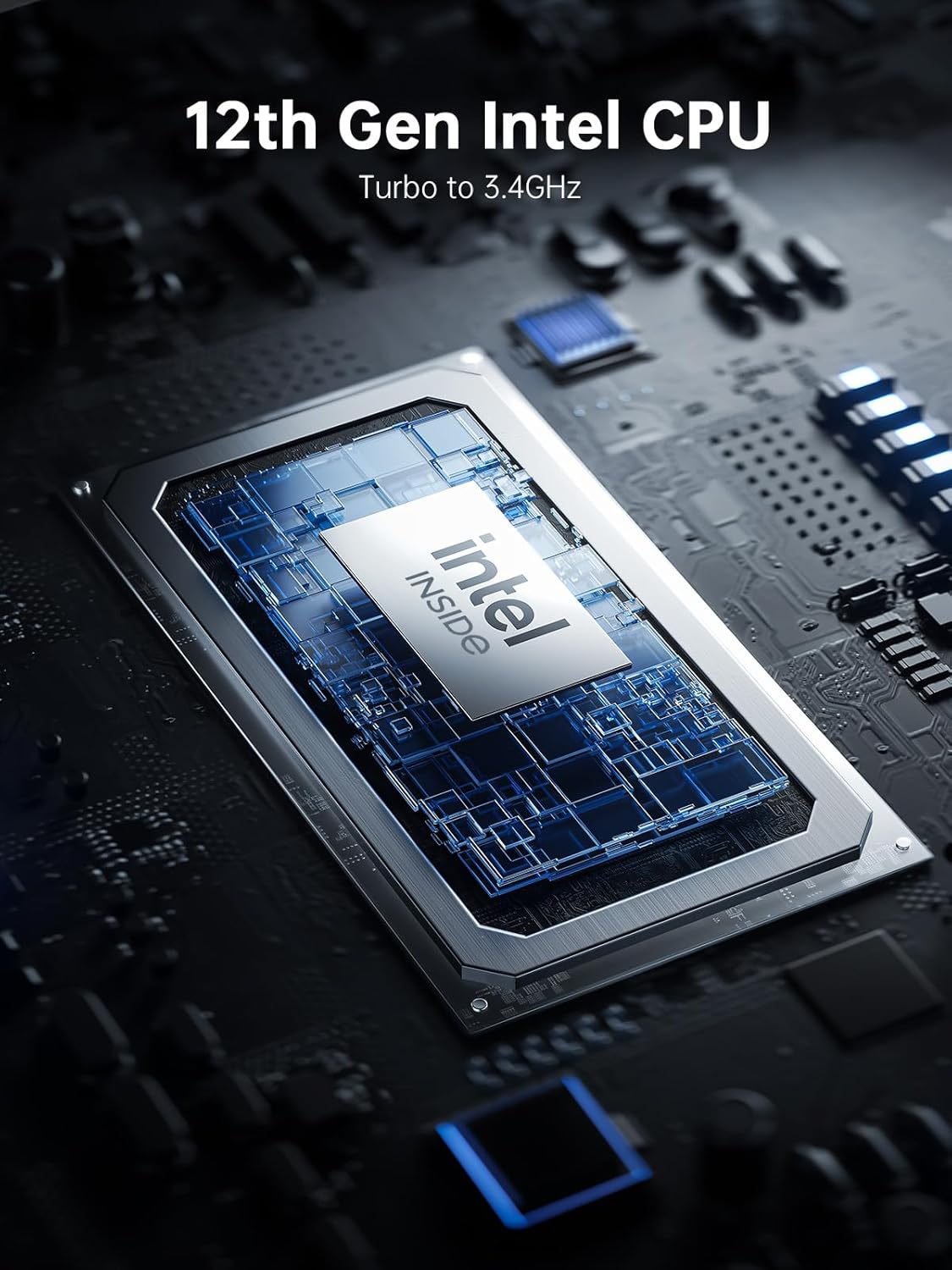 Laptop, 16GB DDR4 512GB SSD Laptop Computer, 16.0inch Windοws 11 Laptop with Ιntel 12th Quad-Core Processor(Up to 3.4GHz), 1920P FHD Display, WiFi 6, USB3.2, Type_C, Long Battery Life