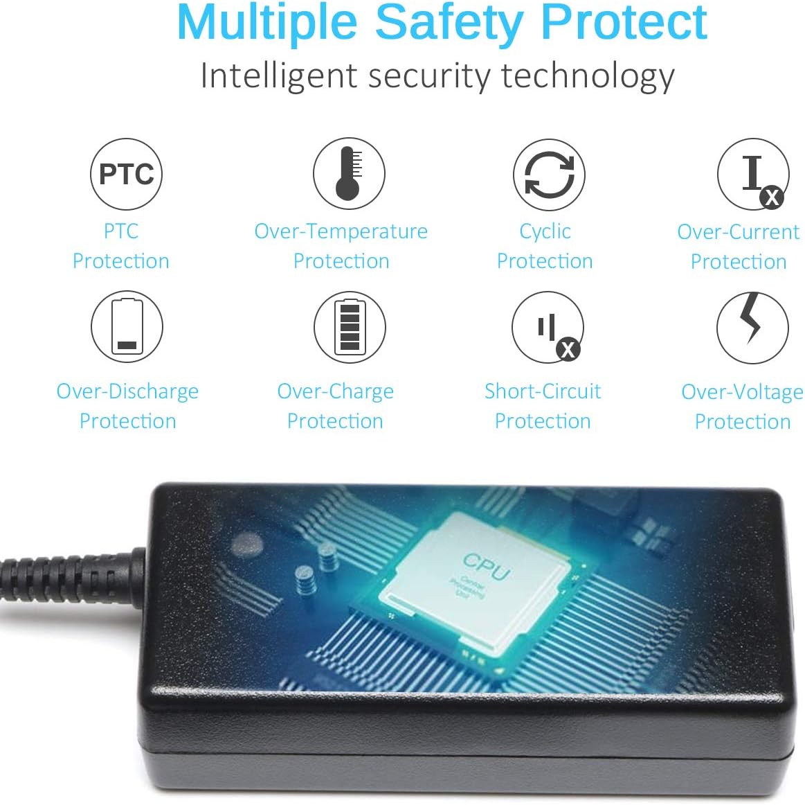 65W Laptop Charger Compatible with HP Pavilion x360 14 15 17,Envy 13 15 X360,Elitebook 840 G5, ProBook Chromebook Stream Series,Spectre 710412-001 19.5V 3.33A Adapter