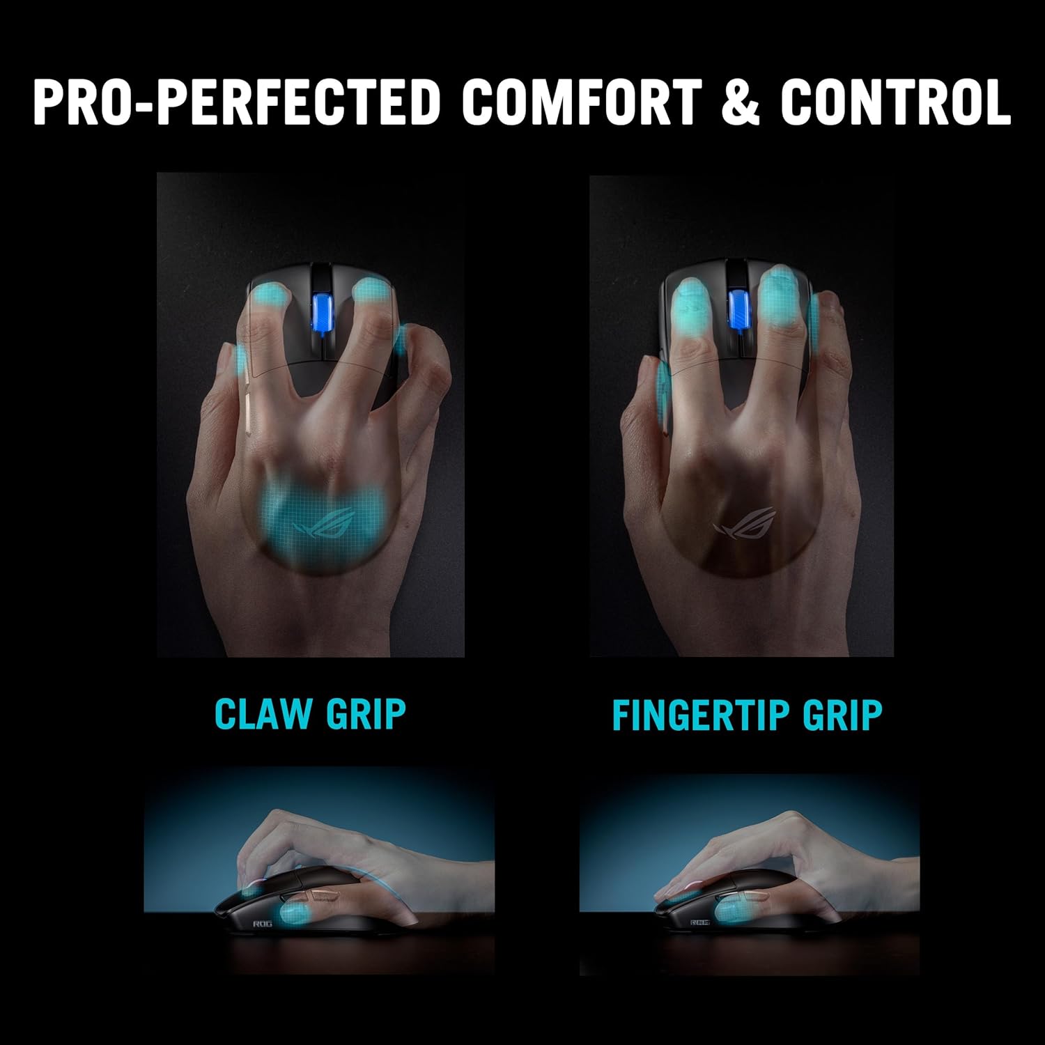 ASUS ROG Harpe II Ace Wireless Esports Gaming Mouse – 2025, Pro-Tested, Right-Handed, 48g Lightweight, Tri-Mode Connectivity, 42K DPI, 8K Polling, 101Hr Battery, Web-Based Tool, PC/Mac Support - White