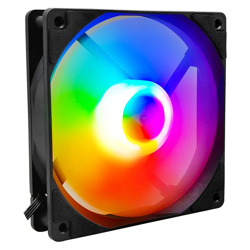 Manmu Fetival Pormotion 120mm Computer Fan Rainbow RGB/ High Cooling Performance Gaming PC Fan