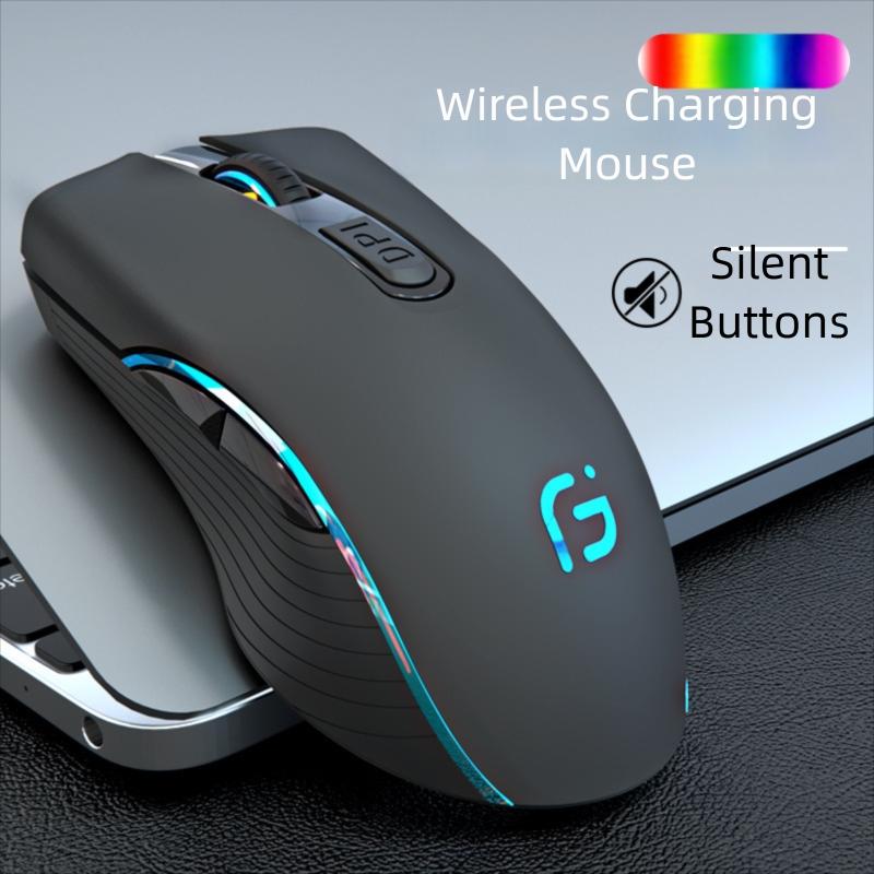 Wireless Bluetooth Rechargeable Mouse Dual-Mode Silent Gaming & Office Mouse for Laptop and Desktop