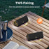 Monster Prism Portable Bluetooth Speaker, Wireless Speakers with 20W Stereo Sound, IPX6 Waterproof, 24H Playtime, Bluetooth 6.0, TWS Pairing, AUX & TF-Card Input, for Home/Outdoors/Beach/Travel