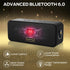Monster S180 Bluetooth Speaker, Portable Speaker with 40W Stereo Sound, 28H Playtime, Bluetooth 6.0, Support AUX, TF, Wireless Stereo Pairing, IPX6 Waterproof Speaker for Home, Outdoor, Travel