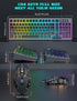 Gaming Keyboard and Mouse Combo - RGB Backlit 14 Lighting Effects, USB Wired Computer Keyboard, 26-Key Anti-Ghosting, Volume Wheel, Quiet Typing, Adjustable DPI Mouse for Gaming & Work, Trueque