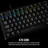 Corsair K70 CORE RGB Mechanical Wired Gaming Keyboard – Pre-Lubed MLX Red Linear Switches, SOCD, ABS Double-Shot Keycaps, Sound Dampening, Media Control Dial, 1000Hz Polling, QWERTY NA – Black