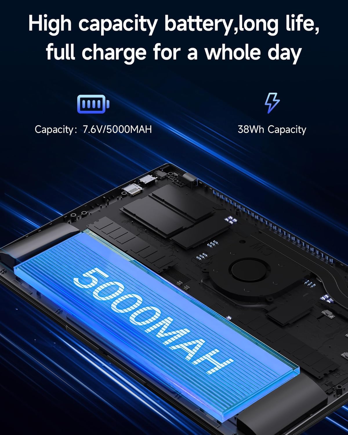 15.6 inch Laptop with Pentium Gold 6500Y(Up to 3.4GHz), 16GB RAM 256GB SSD,1080P Full HD, USB-C,WiFi 5,BT5.0,Gray Computer Laptops for School, Business