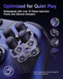 EasySMX X05Pro Wireless Controller for PC – Ergonomic Skin-Like Grip, Quiet-Touch Low-Noise Buttons, Dual-Mode Impulse Triggers, Hall Joysticks, 2 Programmable Buttons, RGB, 1000mAh Battery – PC/Switch/Android/iOS