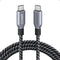 Anker Prime USB C to USB C Cable, 240W Fast Charging Cord, Upcycled-Braided Nylon with 100-Year Bend Durability for iPhone 17 Series, MacBook, Galaxy S24(6 FT)