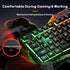 Redragon K521 Upgrade Rainbow LED Gaming Keyboard, 104 Keys Wired Mechanical Feeling Keyboard with Multimedia Keys, One-Touch Backlit, Anti-Ghosting, Compatible with PC, Mac, PS4/5, Xbox