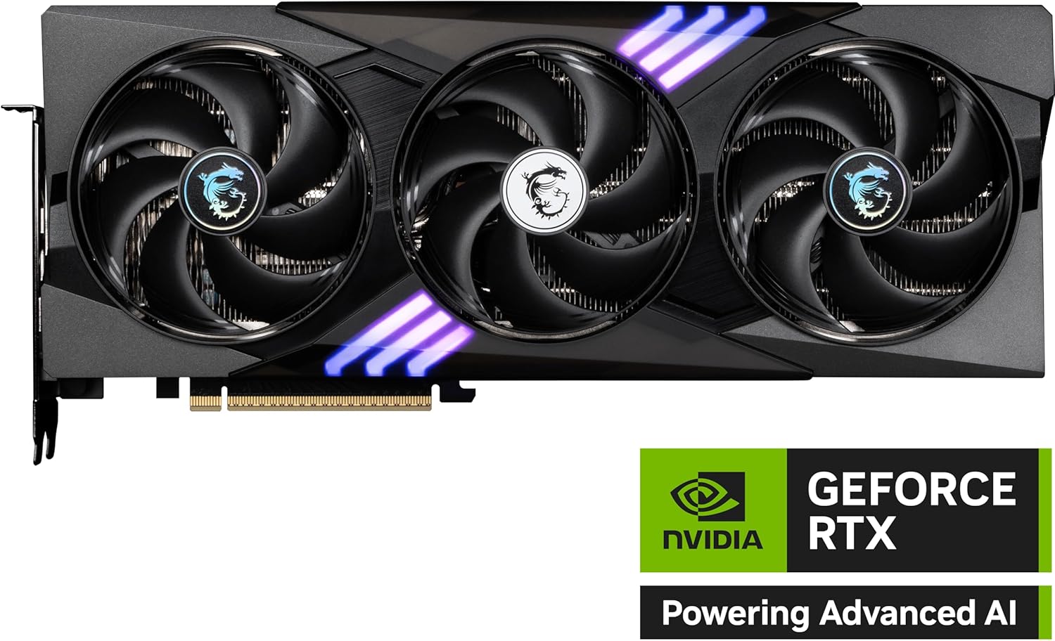 MSI RTX 5070 12G Gaming Trio OC Graphics Card (12GB GDDR7, 192-bit, Extreme Performance: 2625 MHz, DisplayPort x3 2.1a, HDMI 2.1b, NVIDIA Blackwell Architecture)