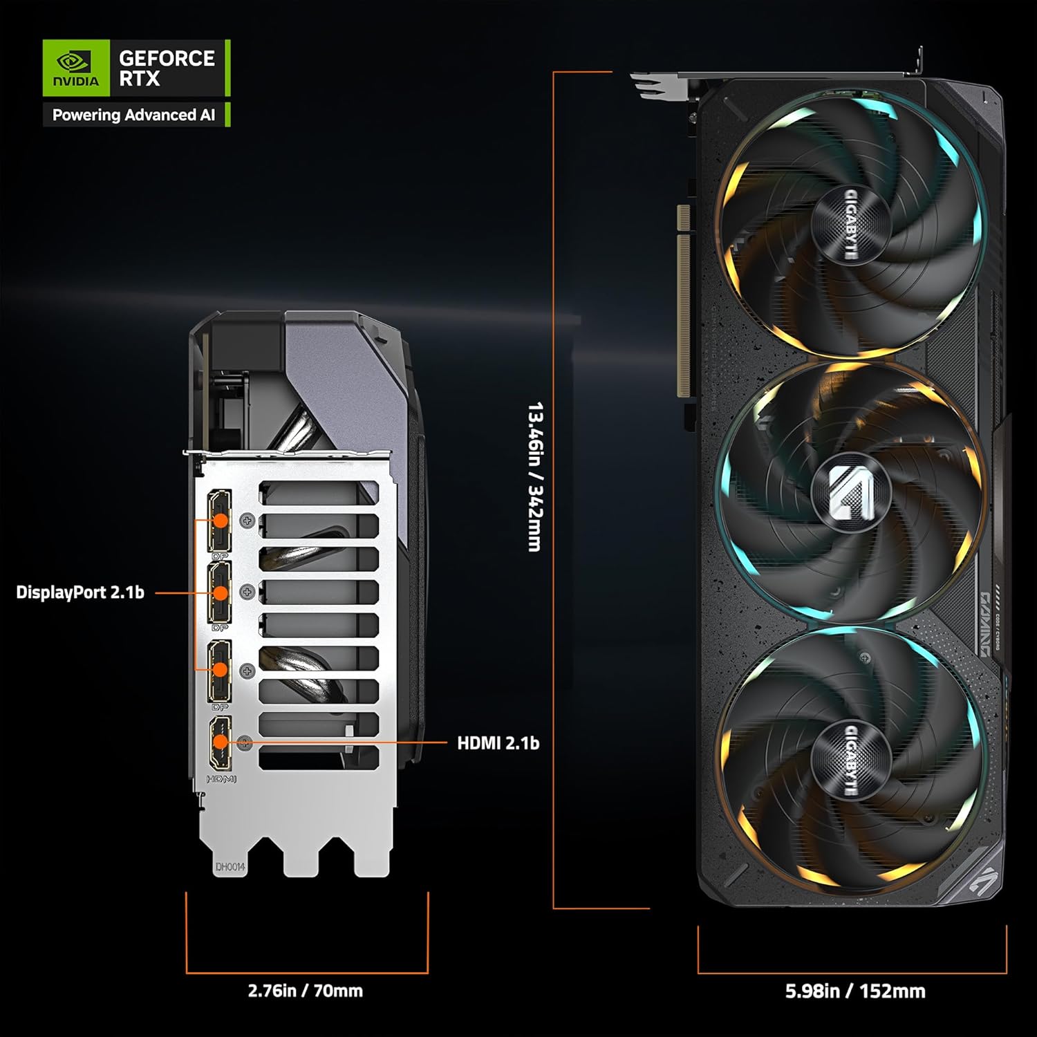 GIGABYTE GeForce RTX 5090 Gaming OC 32G Graphics Card, WINDFORCE Cooling System, 32GB 512-bit GDDR7, GV-N5090GAMING OC-32GD Video Card