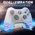 Nonbliep 2 Pack for Xbox 360 Controller, Compatible with Xbox 360 & Slim/PC Windows 10/8/7, with Upgraded Joystick/Dual-Vibration/2.5mm headphone Jack for Xbox Controller Wireless White