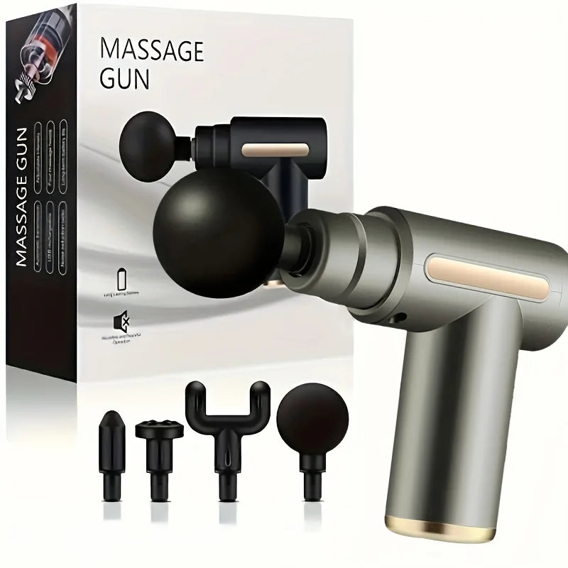 Button Fascia Gun Deep Tissue Massage Mini Lightweight and Adjustable Speed Massage Equipment Suitable for the Body