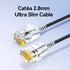 SAMZHE Slim Cat6A RJ45 Internet Cable High Speed 10Gbps 31AWG Support Cat8 Cat7 Network LAN Computer Patch Cable for PC & Gaming