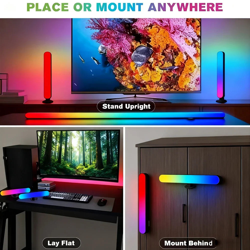 RGB USBLED Light Bar  Color Changing TV Backlight Remote Symphony Atmosphere Light Strips Music Rhythm Ambient Pickup Lamp Decor