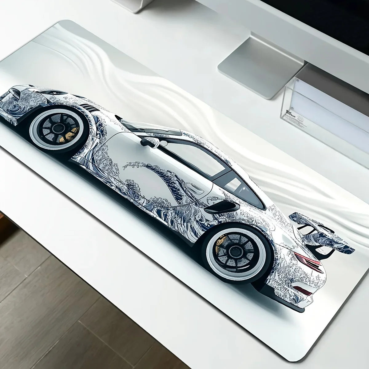 Porsche Colorful Anti-Skid Waterproof Mouse Pad – Rollable Desk Mat, 12 Sizes Available, Fade-Proof Decorative Gaming Surface