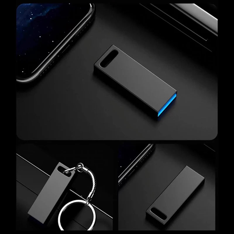 2TB Metal Flash Drive USB 3.0 High Speed Transfer Portable Mini U Disk Pen Drive 1TB 512GB Waterproof Disk SSD U Drive