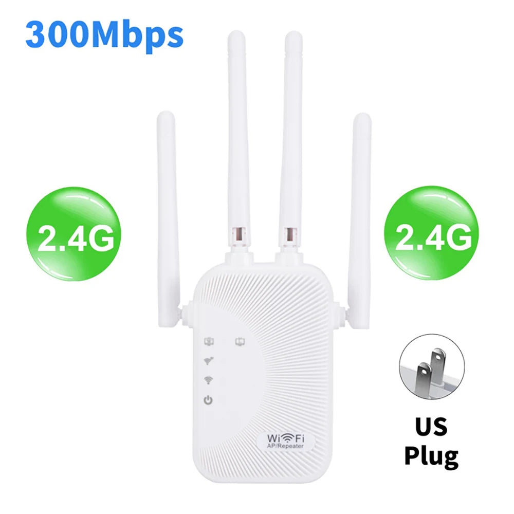 Kebidumei 1200/300Mbps Wifi Repeater Amplifier 2.4G 5G Network Expander Range Extender WiFi Signal Booster Wireless Wi-Fi Router
