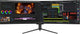 INNOCN 49" Curved Gaming Monitor 144Hz Ultrawide 32:9 WDFHD 3840 x 1080P, R1800, 99% sRGB, HDR400, USB Type C, DisplayPort, HDMI, Built-in Speakers, Height/Tilt Adjustable - 49C1G