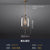 Modern Copper Glass Pendant Light