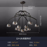Modern All-Copper Crystal Chandelier