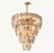 Luxury Copper & Glass Chandelier Collection
