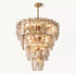 Luxury Copper & Glass Chandelier Collection