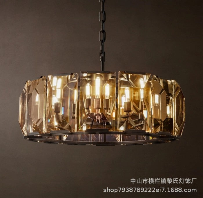 Luxury Copper Crystal Chandelier