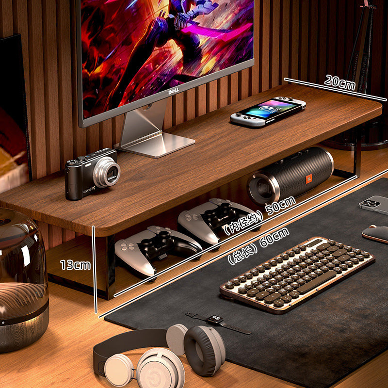 Gaming Monitor Stand Riser – Desktop Computer Elevated Base with Storage for Office & E-Sports Setup