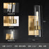 Luxury Copper Crystal Wall Sconce