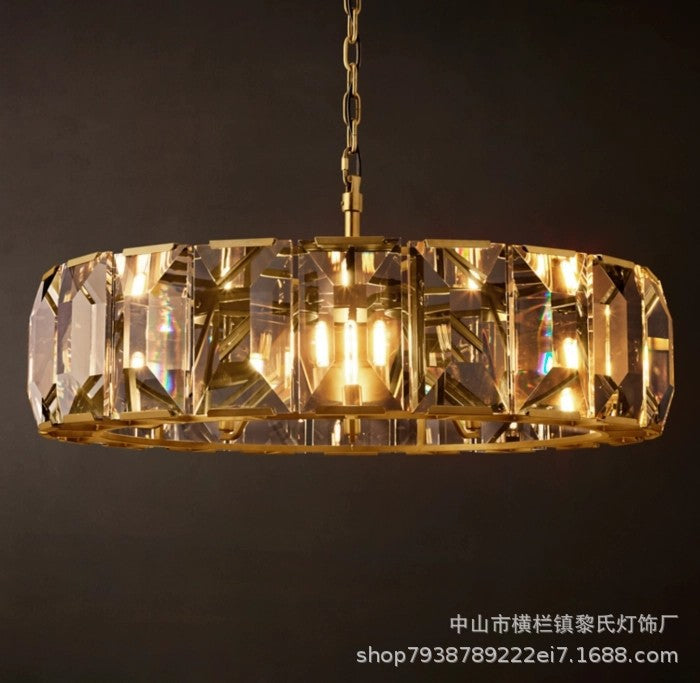 Luxury Copper Crystal Chandelier