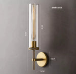 Vintage Copper Glass Wall Sconce