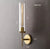 Vintage Copper Glass Wall Sconce