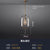 Modern Copper Glass Pendant Light