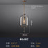 Modern Copper Glass Pendant Light