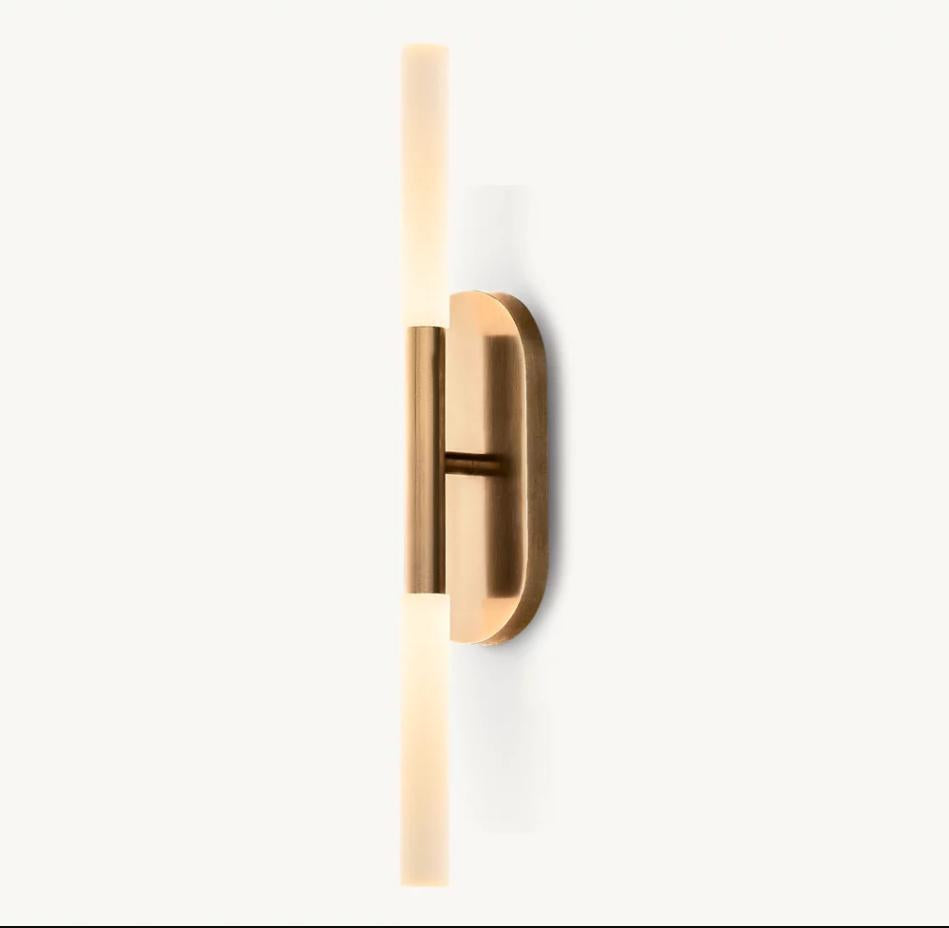 Modern Copper Glass Wall Sconce