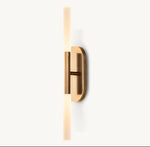 Modern Copper Glass Wall Sconce