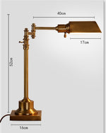 Industrial Bronze Adjustable Mechanical Arm Desk Lamp