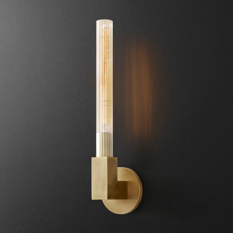 Modern Copper Glass Wall Sconce