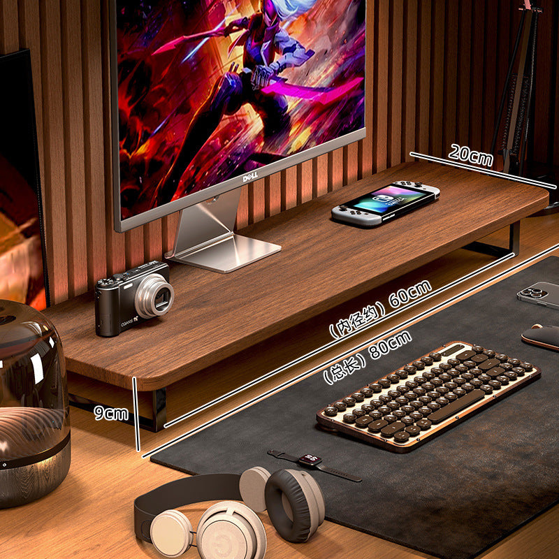 Gaming Monitor Stand Riser – Desktop Computer Elevated Base with Storage for Office & E-Sports Setup