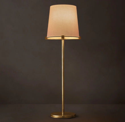 Luxury Copper Fabric Shade Lighting Collection