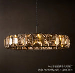 Luxury Copper Crystal Chandelier