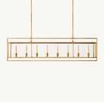 Modern Copper & Glass Chandelier Collection