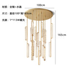 Luxury Crystal Spiral Staircase Chandelier