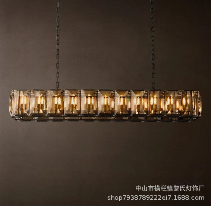 Luxury Copper Crystal Chandelier