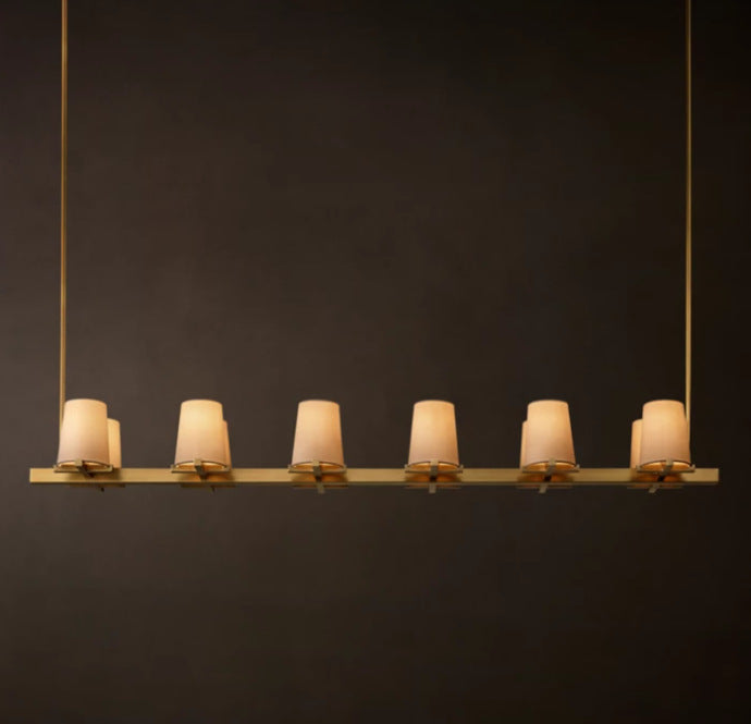 Luxury Copper Fabric Shade Lighting Collection